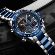 Load image into Gallery viewer, Thin Blue Line Inspired NAVIFORCE Double Display Sports Watch (FREE Shipping)