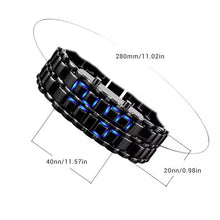 Load image into Gallery viewer, Thin Blue Line Inspired Digital Lava LED Mirror Titanium Alloy Watch  (FREE Shipping)
