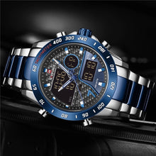 Load image into Gallery viewer, Thin Blue Line Inspired NAVIFORCE Double Display Sports Watch (FREE Shipping)