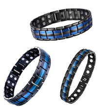 Load image into Gallery viewer, Thin Blue Line 15mm Stainless Titanium Steel Unisex Bracelet (3 styles, FREE Shipping)