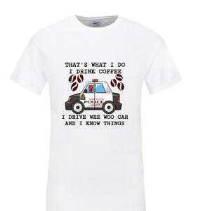 Wee Woo Police Car Unisex T-Shirt
