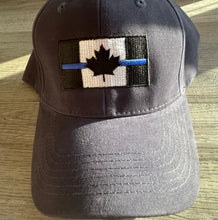 Load image into Gallery viewer, Navy Thin Blue Line Canada Fitted Cap