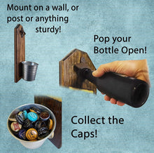 Load image into Gallery viewer, "Firefighter" Hero Wall Mounted Bottle Opener and Cap Catcher