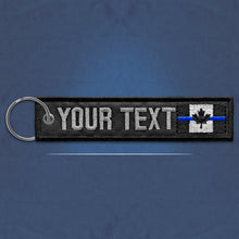 Load image into Gallery viewer, Custom / Personalized Thin Blue / Thin Red Line / No Line / Traditional Keychain