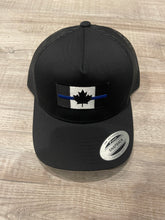 Load image into Gallery viewer, Thin Thin Blue Line Canadian Flag Retro SNAPBACK Cap