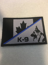 Load image into Gallery viewer, Thin Blue Line Canadian Flag / K9 Patch