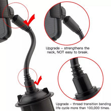 Load image into Gallery viewer, Half Price (Save $25) with promo code CUPHOLDER on Universal Adjustable Gooseneck Cup Holder Car Mount For Cell Phones with FREE Shipping!