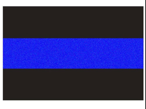 Reflective Police Thin Blue Line Bumper Decals (4