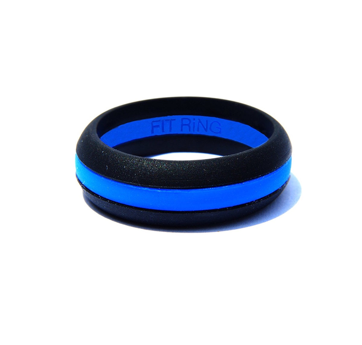 Thin Blue Line Silicone Ring