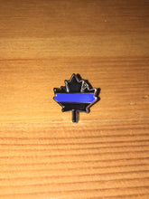 Load image into Gallery viewer, Maple Leaf Thin Blue Line Lapel Pin