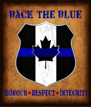 Load image into Gallery viewer, You must go to canam-thinblueline.ecwid.com to purchase these! THIN BLUE LINE CANADA WALL BOTTLE OPENER AND CAP CATCHER