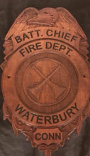 Load image into Gallery viewer, 22&quot; First Responders Badge / Emblem / Crest Carved out of Wood