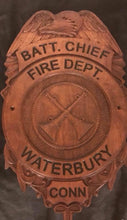 Load image into Gallery viewer, 22" First Responders Badge / Emblem / Crest Carved out of Wood