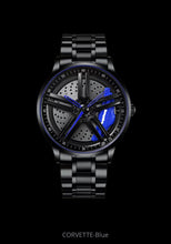 Load image into Gallery viewer, Blue or Red Real Rim Hub Watch