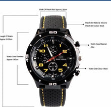 Load image into Gallery viewer, Silicone Strap Thin Blue Line Inspired Watch