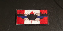 Load image into Gallery viewer, Thin Blue Line Canada π¨π¦ Red / Blue Line Flag 7.5 cm x 4 cm