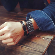 Load image into Gallery viewer, Thin Blue Line Inspired Digital Lava LED Mirror Titanium Alloy Watch  (FREE Shipping)
