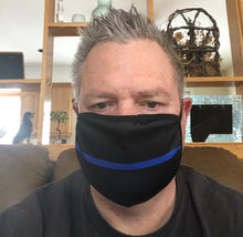 Load image into Gallery viewer, Thin Blue Line Canada Neck Gaiter / Face Mask Duo (Free Shipping)