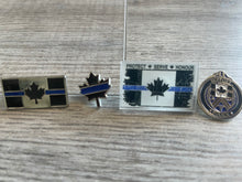 Load image into Gallery viewer, The Thin Blue Line Canada Lapel Pin Set