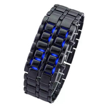 Load image into Gallery viewer, Thin Blue Line Inspired Digital Lava LED Mirror Titanium Alloy Watch  (FREE Shipping)