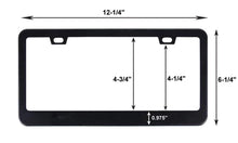 Load image into Gallery viewer, Thin Blue Line Police Flag Metal Black Car License Plate Frame Holder