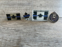 Load image into Gallery viewer, The Thin Blue Line Canada Lapel Pin Set