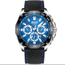 Load image into Gallery viewer, Thin Blue Line BOSCK Men’s Military Silicone Sport Waterproof Quartz Watch (FREE Shipping)