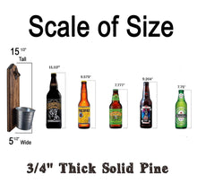 Load image into Gallery viewer, "Firefighter" Hero Wall Mounted Bottle Opener and Cap Catcher