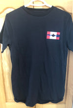 Load image into Gallery viewer, Blue Breaking Through T-Shirt small logo left chest AND large logo on back (Mens and Ladies)