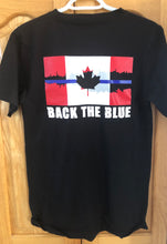 Load image into Gallery viewer, Blue Breaking Through T-Shirt small logo left chest AND large logo on back (Mens and Ladies)
