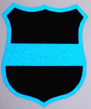 Load image into Gallery viewer, Reflective Thin Blue Line Badge Window Decal