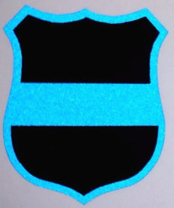 Reflective Thin Blue Line Badge Window Decal