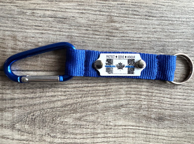 Thin Blue Line Canada Carabiner Key Chain