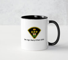 Load image into Gallery viewer, Personalized Mug with Department /Agency, name and rank(12 oz. / 311.84 ml)