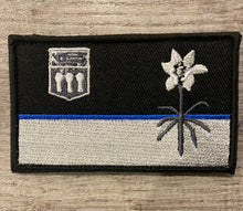 Load image into Gallery viewer, Thin Blue Line Saskatchewan Flag Patch