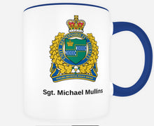 Load image into Gallery viewer, Personalized Mug with Department /Agency, name and rank(12 oz. / 311.84 ml)