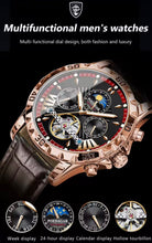 Load image into Gallery viewer, Thin Blue / Thin Red Line Inspired POEDAGAR Luxury Automatic Mechanical Men's Watch
