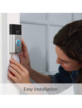 Load image into Gallery viewer, Ring Video Doorbell - 1080p HD video, improved motion detection, easy installation - Refurbished (90 day warranty)