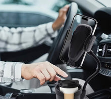 Load image into Gallery viewer, Multifunctional Car Cup Holder And Phone Stand, Three-In-One, Retractable And Rotatable with FREE Thin Blue Line Canada Carabiner Key Chain ($6.99 value)