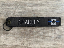 Load image into Gallery viewer, Custom / Personalized Thin Blue / Thin Red Line / No Line / Traditional Keychain