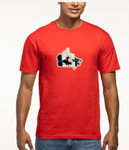 Load image into Gallery viewer, Distressed Canadian Flag Country Outline Thin Blue Line T-Shirt