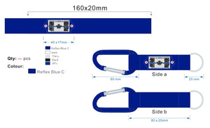 Thin Blue Line Canada Carabiner Key Chain