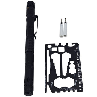 SafetyVital 9-in-1 Tactical Pen with Tool Card 2-Pack
