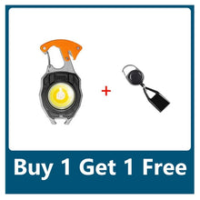 Load image into Gallery viewer, Multifunctional Portable Cob Keychain light with electric lighter