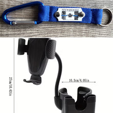 Load image into Gallery viewer, Multifunctional Car Cup Holder And Phone Stand, Three-In-One, Retractable And Rotatable with FREE Thin Blue Line Canada Carabiner Key Chain ($6.99 value)