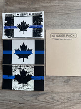 Load image into Gallery viewer, Thin Blue Line Canada Sticker Pack