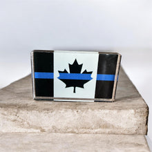 Load image into Gallery viewer, Thin Blue Line Canada Flag Acrylic Lapel Pin
