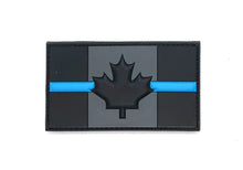 Load image into Gallery viewer, Thin Blue Line Canada PVC Velcro Backed Patch (large)