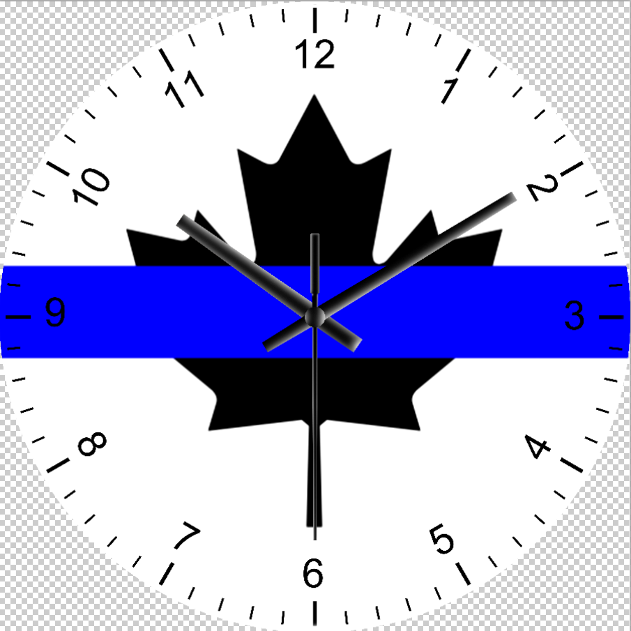 The Thin Blue Line Canada 🇨🇦 12” Wall Clock (FREE Shipping)