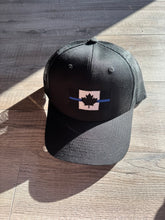 Load image into Gallery viewer, SUPER PROMO: 2 for $45 with code 2445 at checkout on Thin Blue Line Canada Mesh-Back Twill Trucker Cap